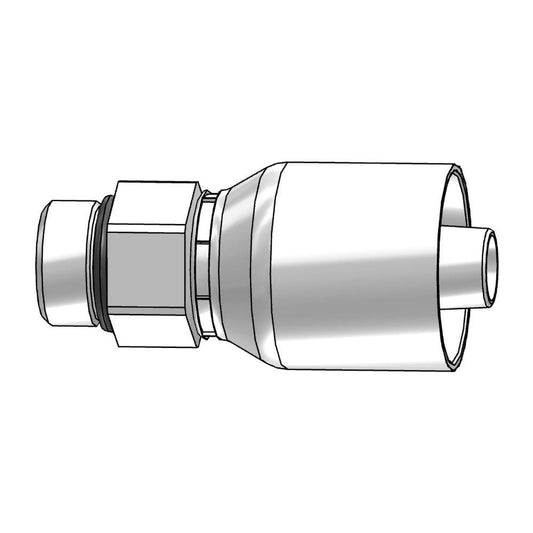Parker 10543-8-8 Hydraulic Hose Male Rigid Fitting 0.5000" Hose ID, Hose Size 8, 1/2" Thread