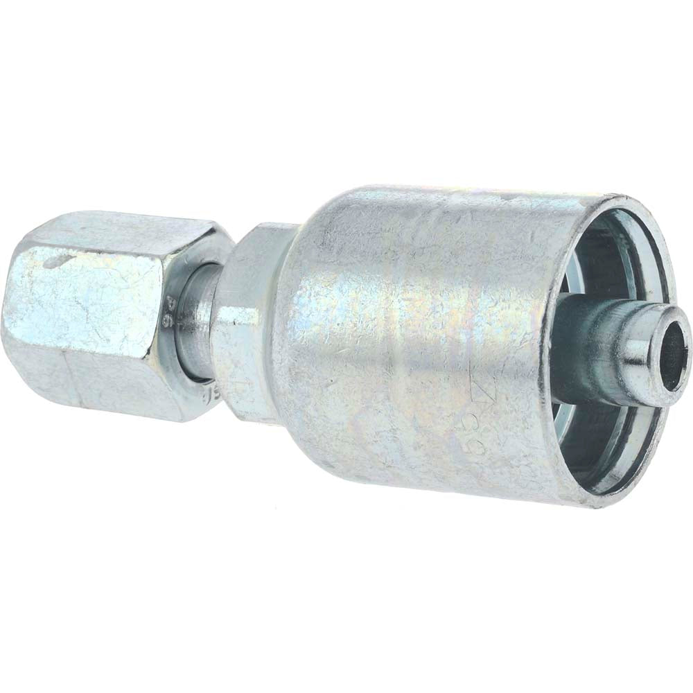 Parker 10643-6-6 Hydraulic Hose Female JIC 37 deg Swivel Fitting 0.3750" Hose ID, Hose Size 6, 3/8" Thread