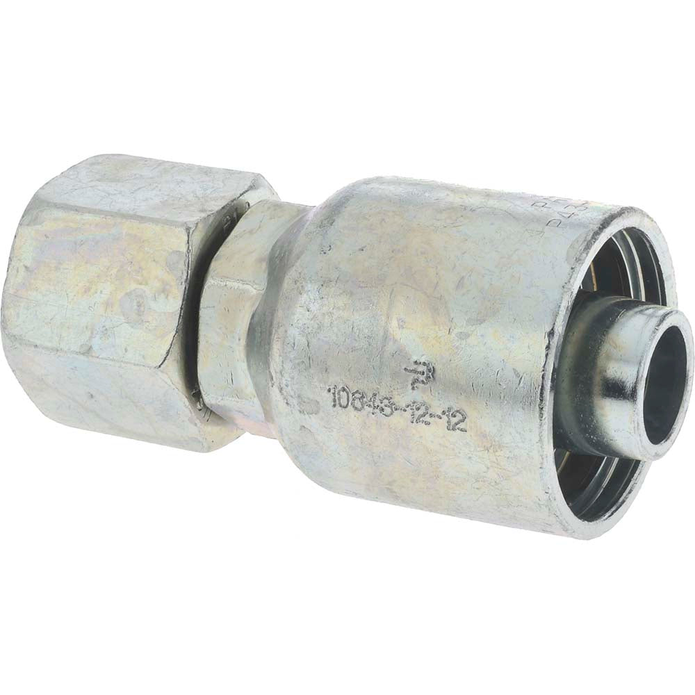 Parker 10643-12-12 Hydraulic Hose Female JIC 37 &deg Swivel Fitting 0.75" ID, 12 mm, 3/4"