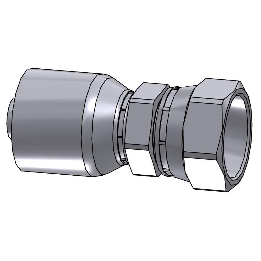 Parker 10643-16-12 Hydraulic Hose Female JIC 37 &deg Swivel Fitting 0.75" ID, 16 mm, 3/4"