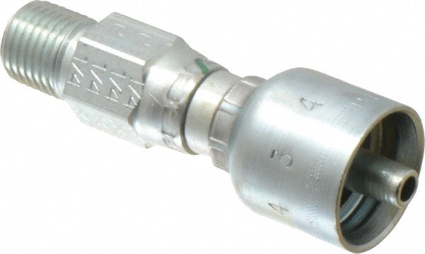 Parker 11343-4-4 Hydraulic Hose Male NPTF Pipe Swivel Fitting 0.25" ID, 4 mm, 1/4"