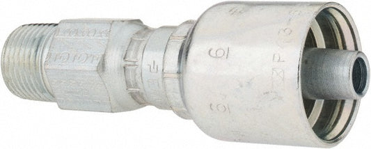 Parker 11343-6-6 Hydraulic Hose Male NPTF Pipe Swivel Fitting 0.375" ID, 6 mm, 3/8"