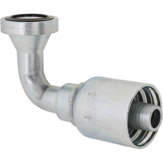 Parker 11943-16-16 Hydraulic Hose SAE Code 61 Flange Head Elbow 1" ID, 16 mm, 1"