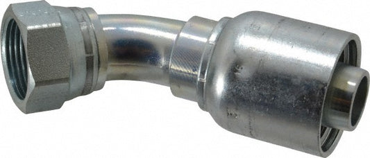 Parker 13743-16-16 Hydraulic Hose Short Drop Female JIC Swivel 45 &deg Elbow 1" ID, 16 mm, 1-5/16-12, 4,000 psi