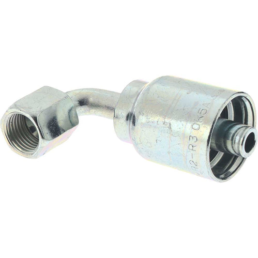 Parker 13943-6-6 Hydraulic Hose Short Drop Female JIC Swivel 90 &deg Elbow 0.375" ID, 6 mm, 9/16-18
