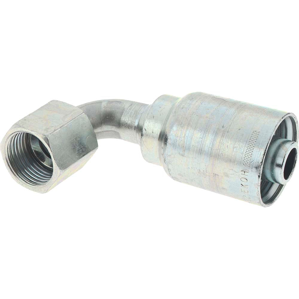 Parker 13943-10-10 Hydraulic Hose Short Drop Female JIC Swivel 90 &deg Elbow 0.625" ID, 10 mm, 7/8-14