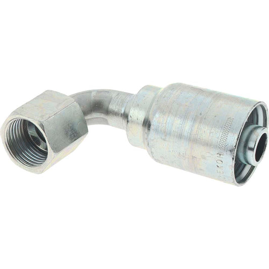 Parker 13943-10-10 Hydraulic Hose Short Drop Female JIC Swivel 90 &deg Elbow 0.625" ID, 10 mm, 7/8-14