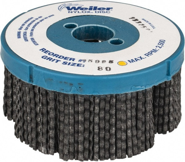 Weiler 85995 4" 80 Grit Silicon Carbide Disc Brush