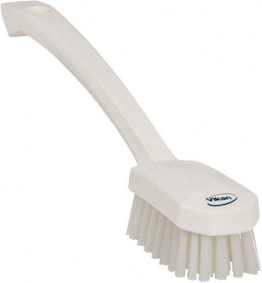 Vikan 30885 Utility Brush, 10.2", Medium, White