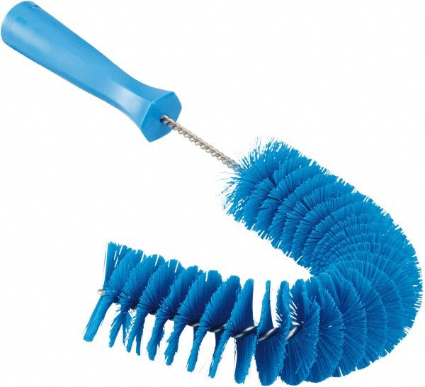 Vikan 53723 Pipe Exterior Brush, 2.2", 14.2", Medium, Blue