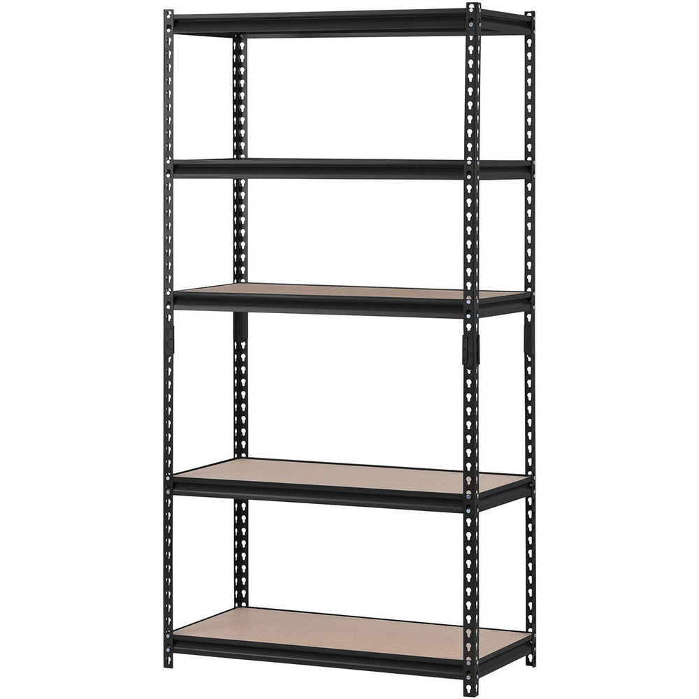 Edsal UR185P-BLK Steel Adjustable Shelving 36" Wide, 18" Deep, 72" High