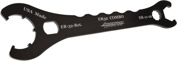 Accupro ER-32-LTF ER11, ER16 & ER32 Collet Chuck Wrench Spanner, Use with Collet Chucks, Pull Studs & Retention Knobs