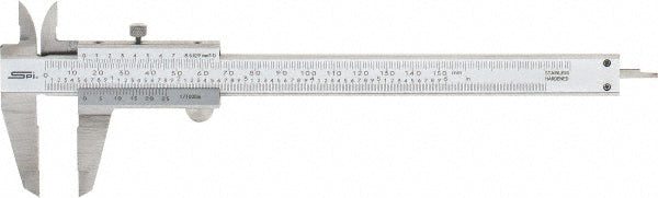 SPI CMS170309001 Vernier Caliper 0 to 6", 0.001" Accuracy, 0.001" Graduation, Stainless Steel