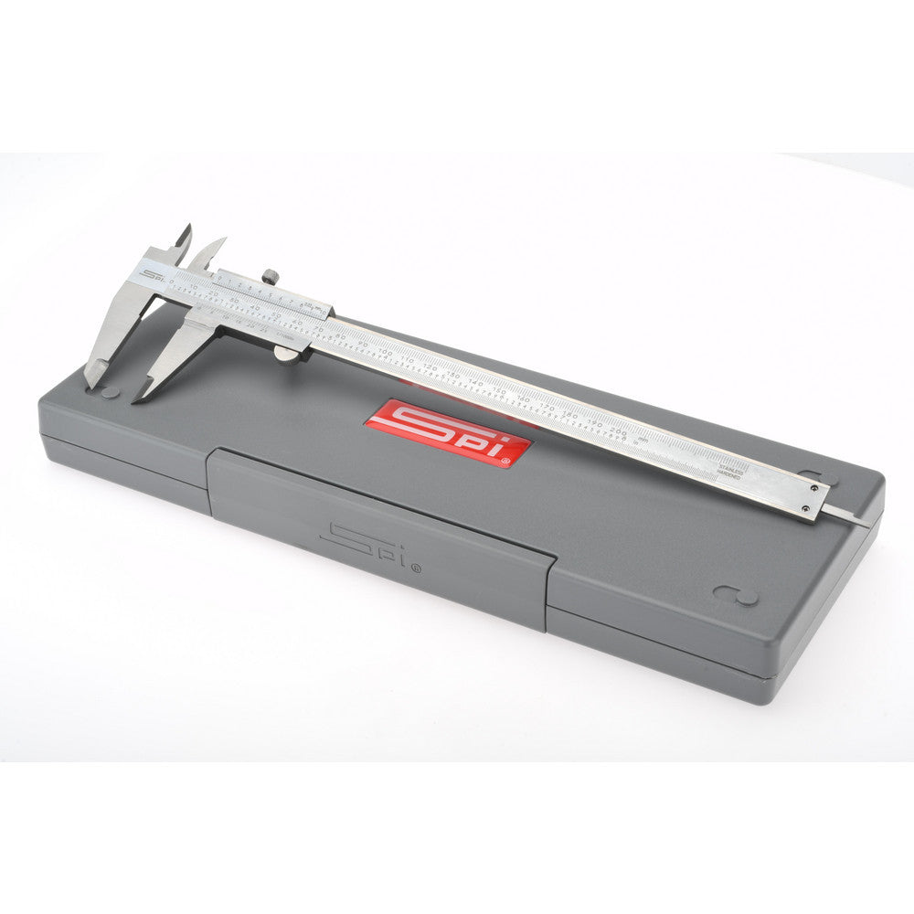 SPI MS170111040 Vernier Caliper 0 to 8", 0.0015" Accuracy, 0.001" Graduation, Stainless Steel