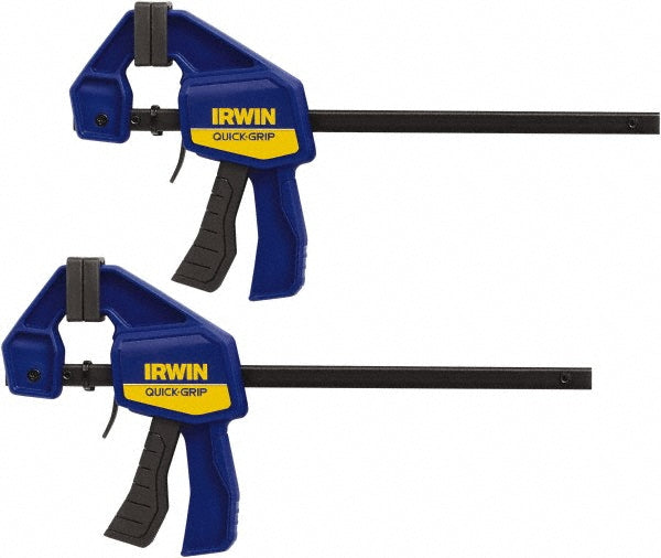 Irwin 1964743 Carbon Steel Bar Clamp 6" Capacity, 2-7/16" Throat Depth, 140 lb Clamp Pressure, 13" OAL