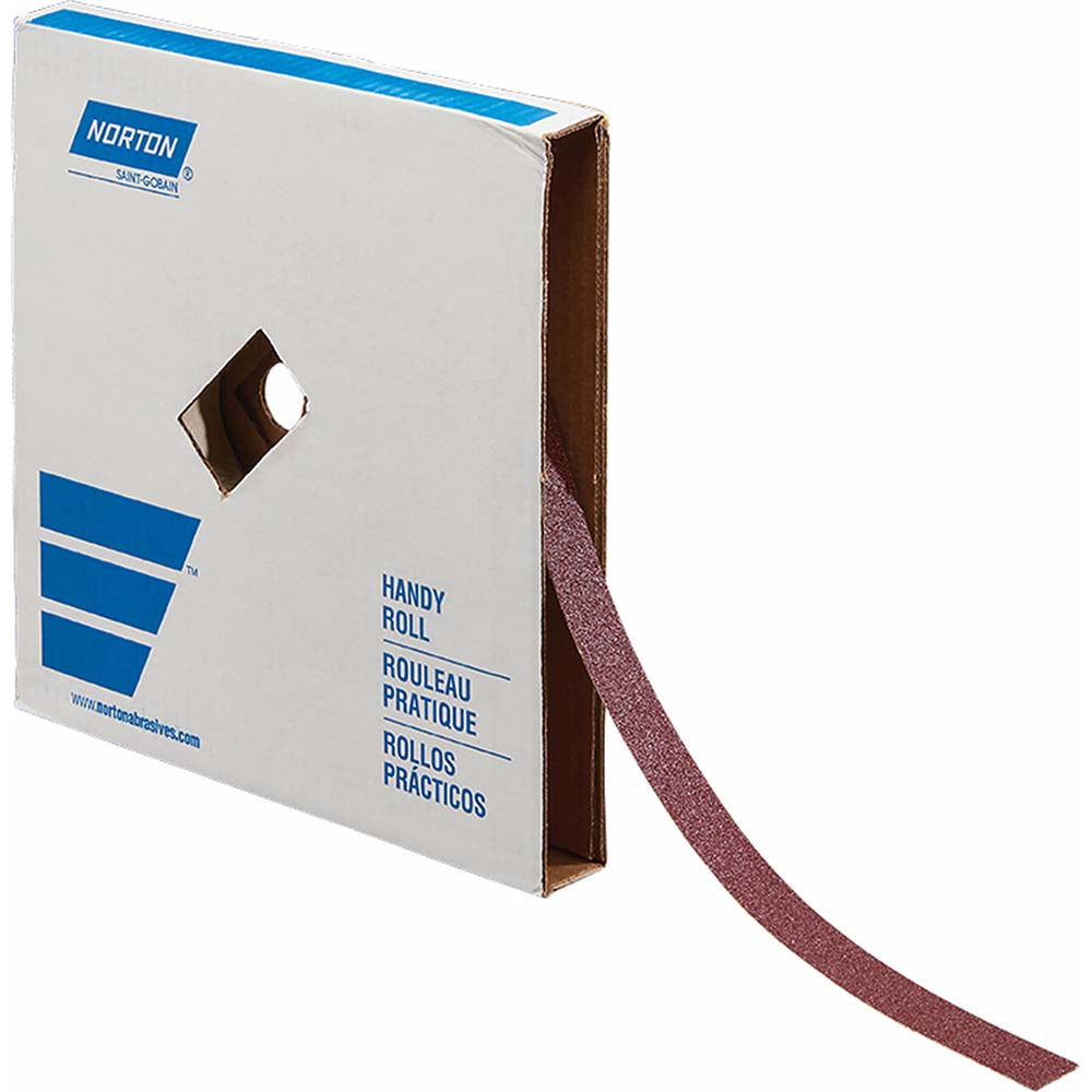 Norton 66261136179 1" x 50 Yd 80 Grit Aluminum Oxide Shop Roll