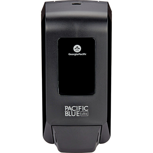 Georgia Pacific 53057 Pacific Blue Ultra Wall-Mounted Manual Dispenser For Foaming Hand Soap And Hand Sanitizer, Black