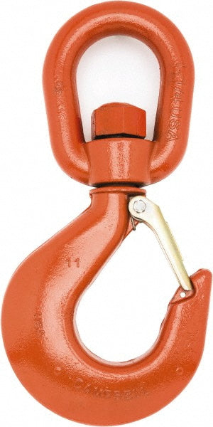 Campbell 3952715PL #7 Hook, 5 Ton Capacity, Alloy Steel Swivel Hoist Hook