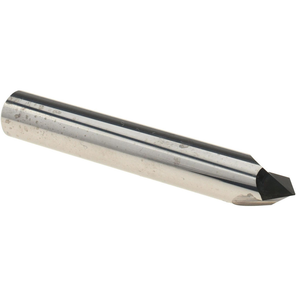 Harvey Tool 72550 Chamfer Mill 3/8" Dia, 3/8" Shank Dia, 100 deg, 2 Flute, Solid Carbide, Single End