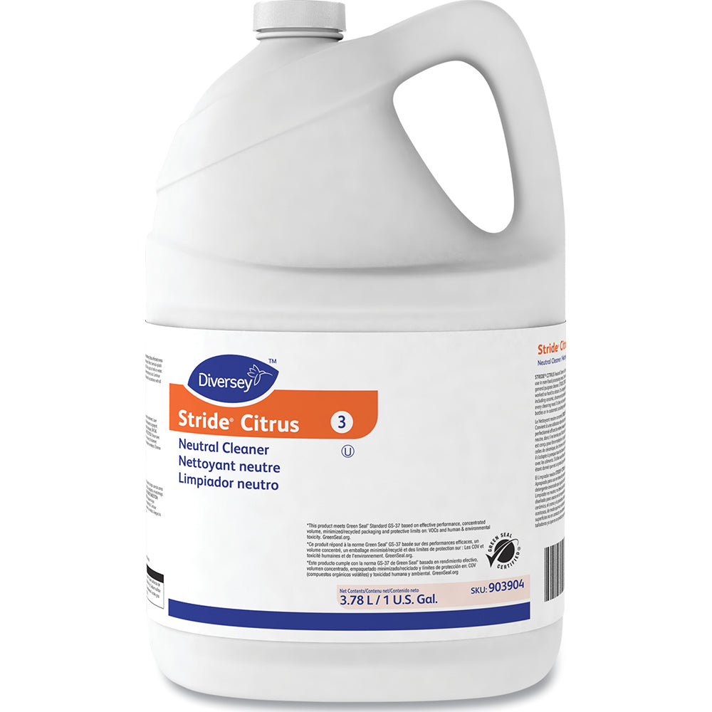 Diversey DVO101109753 Stride Citrus Neutral Cleaner, 1 Gal, Manual, 4/CT
