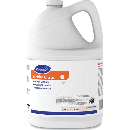 Diversey DVO101109753 Stride Citrus Neutral Cleaner, 1 Gal, Manual, 4/CT