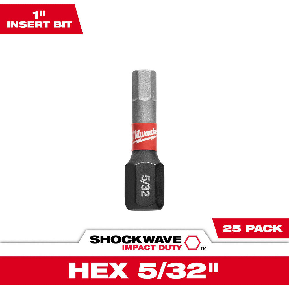 Milwaukee Tool 48-32-4706 Hex Screwdriver Bits Ball End No  Measurement Type SAE  Drive Size (Inch) 5/16  Hex Size (Inch) 5/32  Overall Length (Inch) 1  