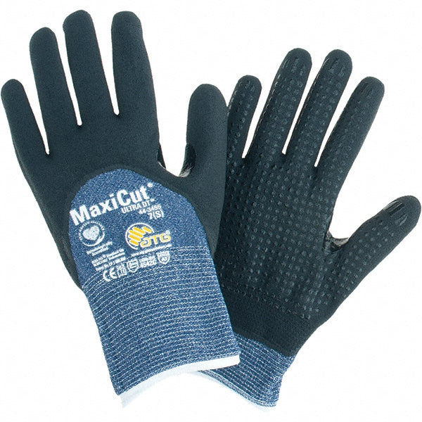 ATG 44-3455/S Cut, Puncture & Abrasion-Resistant Gloves ATG 44-3455, Size Small, ANSI Cut A3, ANSI Puncture 2, Nitrile, Engineered Yarn
