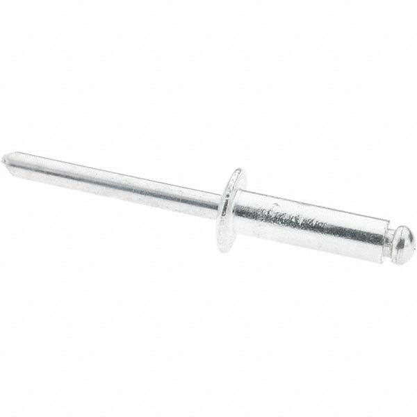 Value Collection C650346 Open End Blind Rivet Size 810, Dome Head, Aluminum Body, Aluminum Mandrel