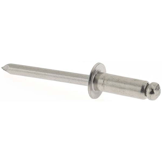 Value Collection C650744 Open End Blind Rivet Size 88, Dome Head, Stainless Steel Body, Stainless Steel Mandrel