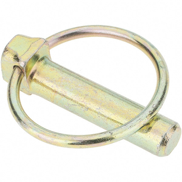 Value Collection C674221 Lynch Pins Pin Material Steel  Pin Finish Zinc Yellow Dichromate Plated  Ring Material Spring Steel  Ring Finish Zinc Yellow Dichromate Plated