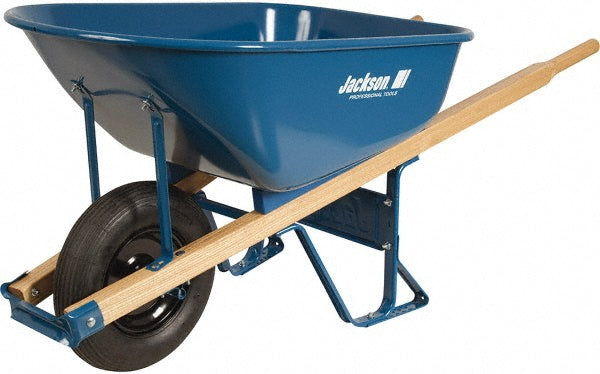 Jackson Professional Tools M6T22BB 6 Cu Ft Capacity Wheelbarrow with 16" Pneumatic Wheel