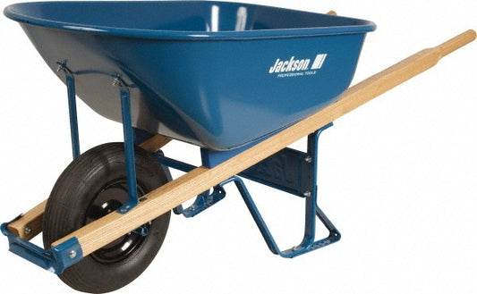 Jackson Professional Tools M6FFBB 6 Cu Ft Capacity Wheelbarrow with 15" Flat Free  Wheel