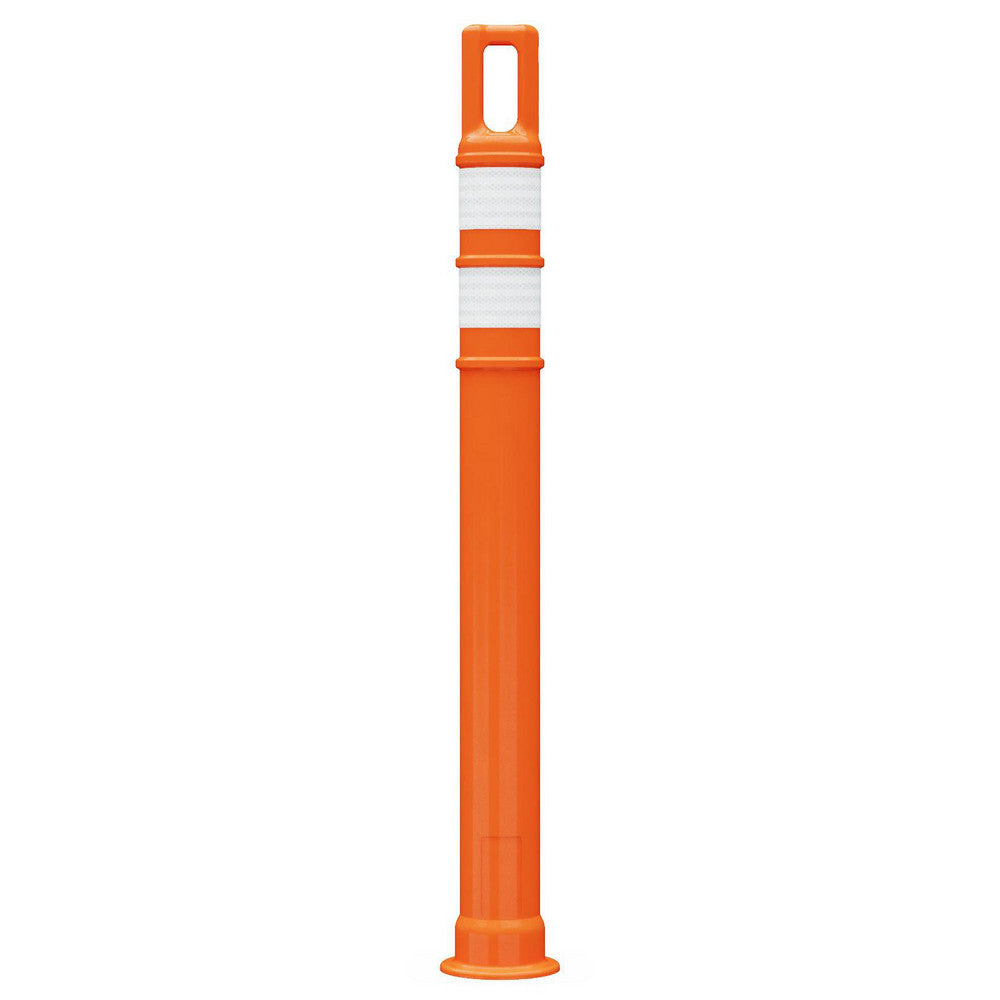 PRO-SAFE 7342-LD-O-3-HIP-WW 47.6" High, 6" Wide Reflective Delineator Post-Polyethylene, 1.7 lb, Orange