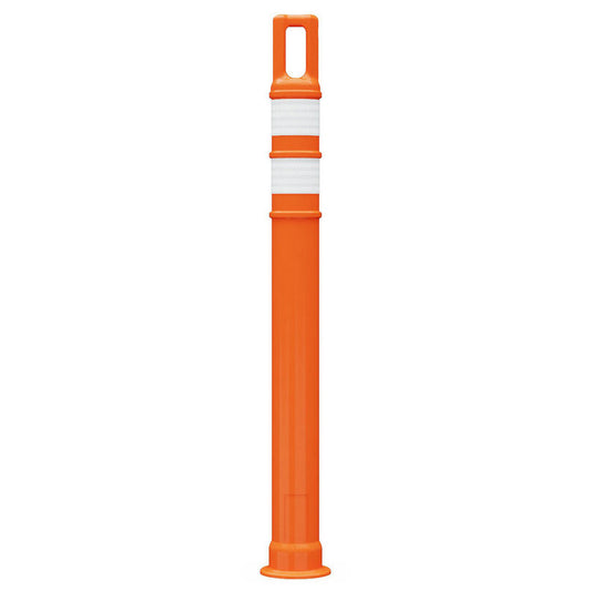 PRO-SAFE 7342-LD-O-3-HIP-WW 47.6" High, 6" Wide Reflective Delineator Post-Polyethylene, 1.7 lb, Orange
