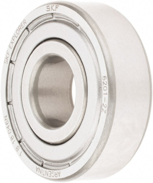 SKF 6201-2Z Deep Groove Ball Bearing 32 mm OD, 0.3937" Wide, Double Shield