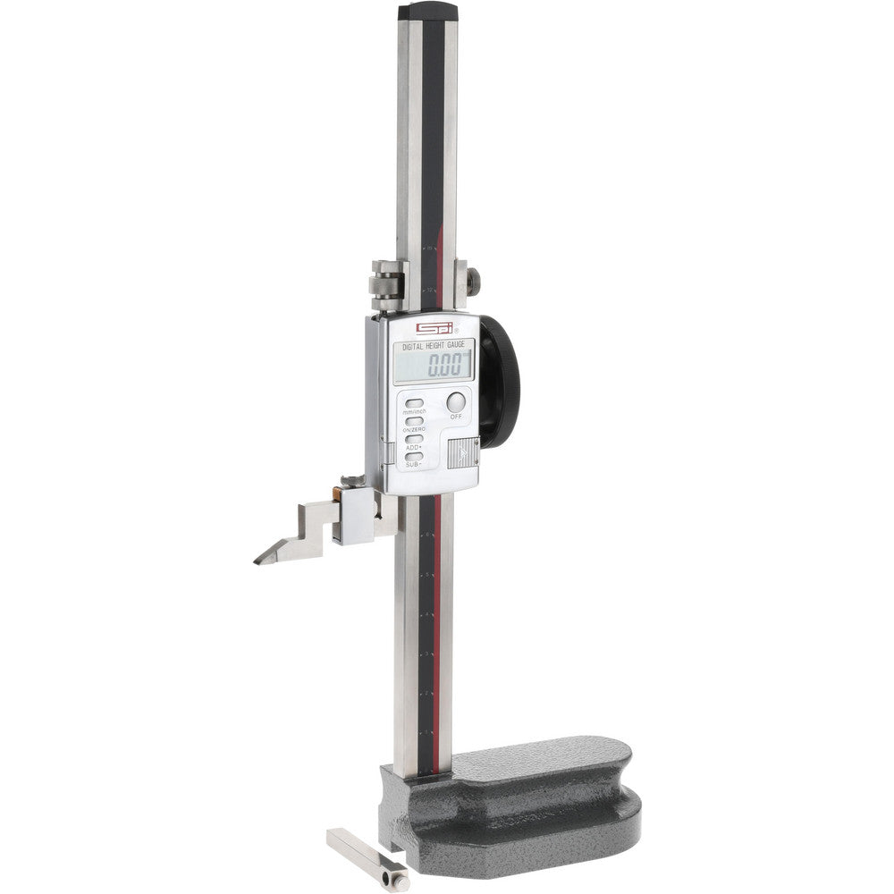 SPI CMS160409008 Electronic Height Gage 12" Max, 0.0005" Resolution, 0.001500" Accuracy