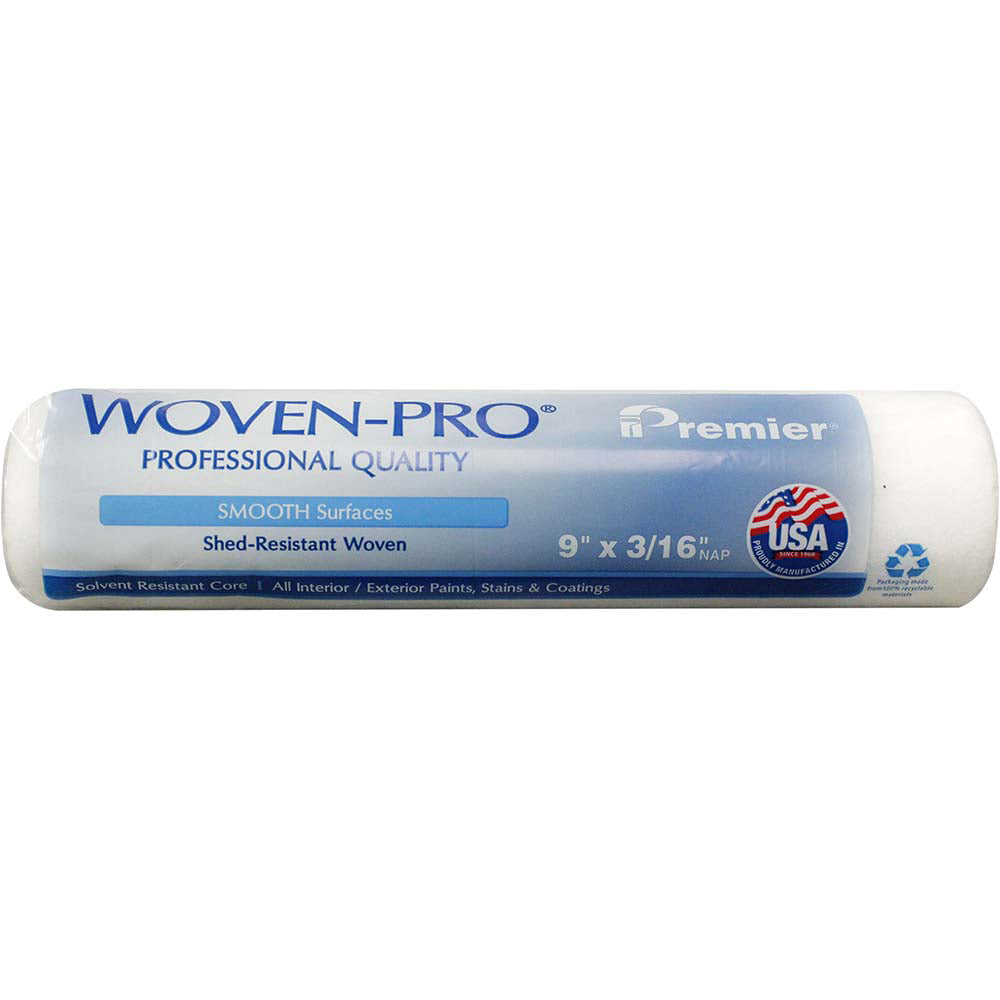Premier Paint Roller R941 Woven-Pro Paint Roller Cover 3/16" Nap, 9" Wide