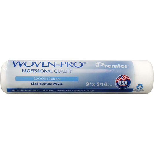Premier Paint Roller R941 Woven-Pro Paint Roller Cover 3/16" Nap, 9" Wide