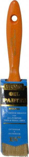 Premier Paint Roller 10802 Paint Brush 1-1/2" Wide, Hog, Natural & Synthetic Bristle