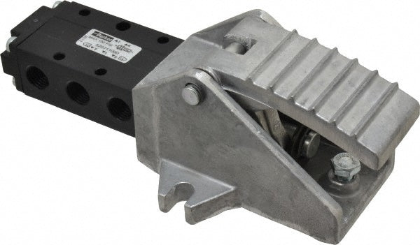 Parker 520711000 Mechanically Operated Valve 4-Way & 2-Position, Pedal-Spring Return Actuator, 1/4" Inlet, 1/4" Outlet, 2 Position