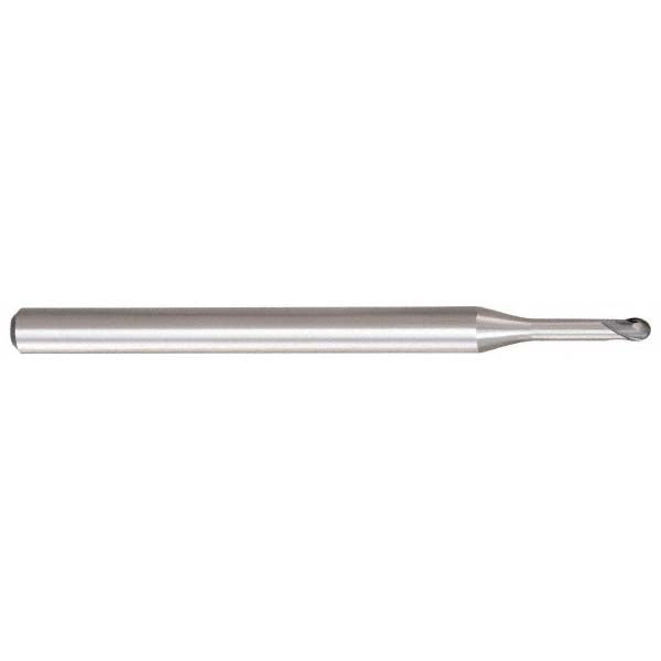 OSG 36900811 Ball End Mill 1/16" Dia, 1/16" LOC, 2 Flute, Solid Carbide