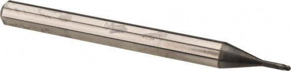 OSG 3111040 Ball End Mill 1.00 mm Dia, 0.80 mm LOC, 2 Flute, Solid Carbide
