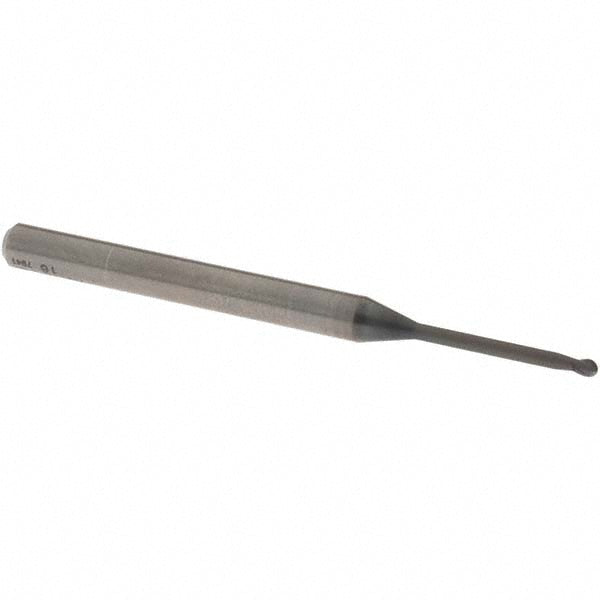 OSG 3111616 Ball End Mill 1.50 mm Dia, 1.20 mm LOC, 2 Flute, Solid Carbide