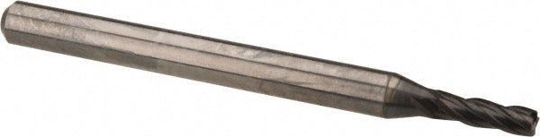 OSG 36700211 Corner Radius End Mill 5/64" Dia, 1/4" LOC, 0.0100" Radius, 4 Flute, Solid Carbide