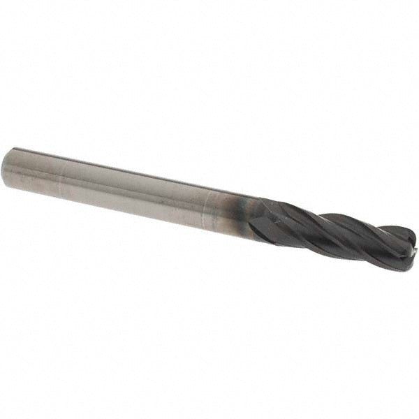 OSG 36701711 Corner Radius End Mill 1/4" Dia, 3/4" LOC, 0.0600" Radius, 4 Flute, Solid Carbide