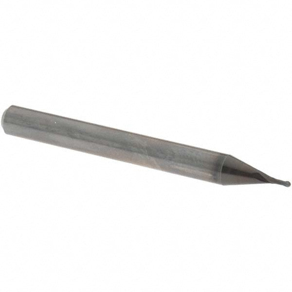 OSG 3105080 Ball End Mill 0.80 mm Dia, 2.00 mm LOC, 2 Flute, Solid Carbide
