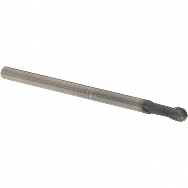 OSG 3105400 Ball End Mill 4.00 mm Dia, 8.00 mm LOC, 2 Flute, Solid Carbide