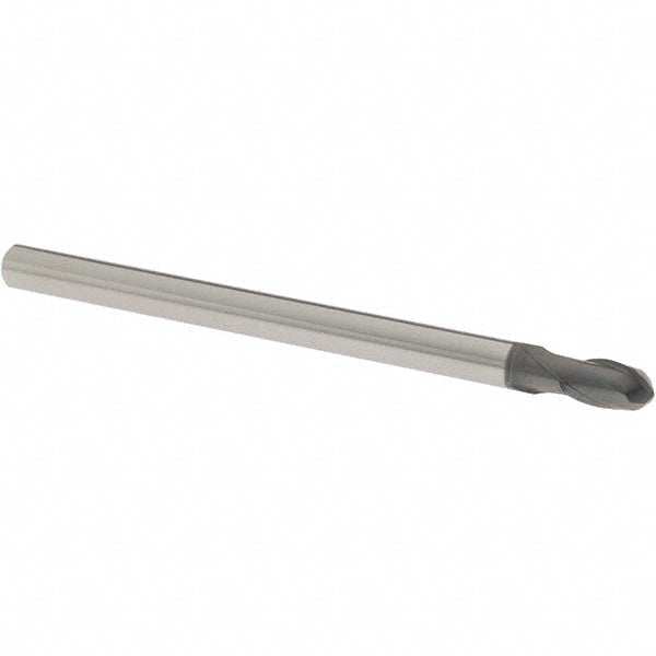 OSG 3106600 Ball End Mill 6.00 mm Dia, 10.00 mm LOC, 2 Flute, Solid Carbide