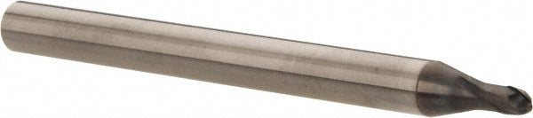 OSG 36100411 Ball End Mill 1/8" Dia, 1/8" LOC, 2 Flute, Solid Carbide