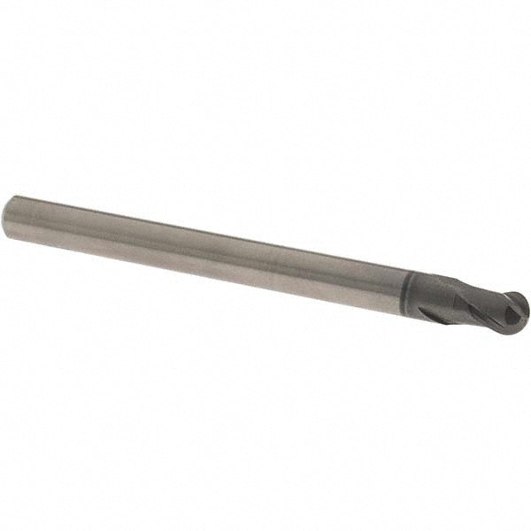 OSG 36100611 Ball End Mill 1/4" Dia, 1/4" LOC, 2 Flute, Solid Carbide